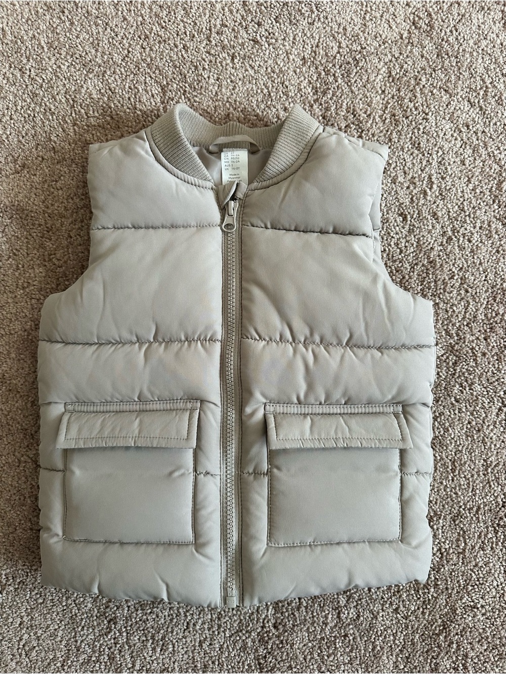 H@M Toddler’s Puffer Vest - Light Taupe